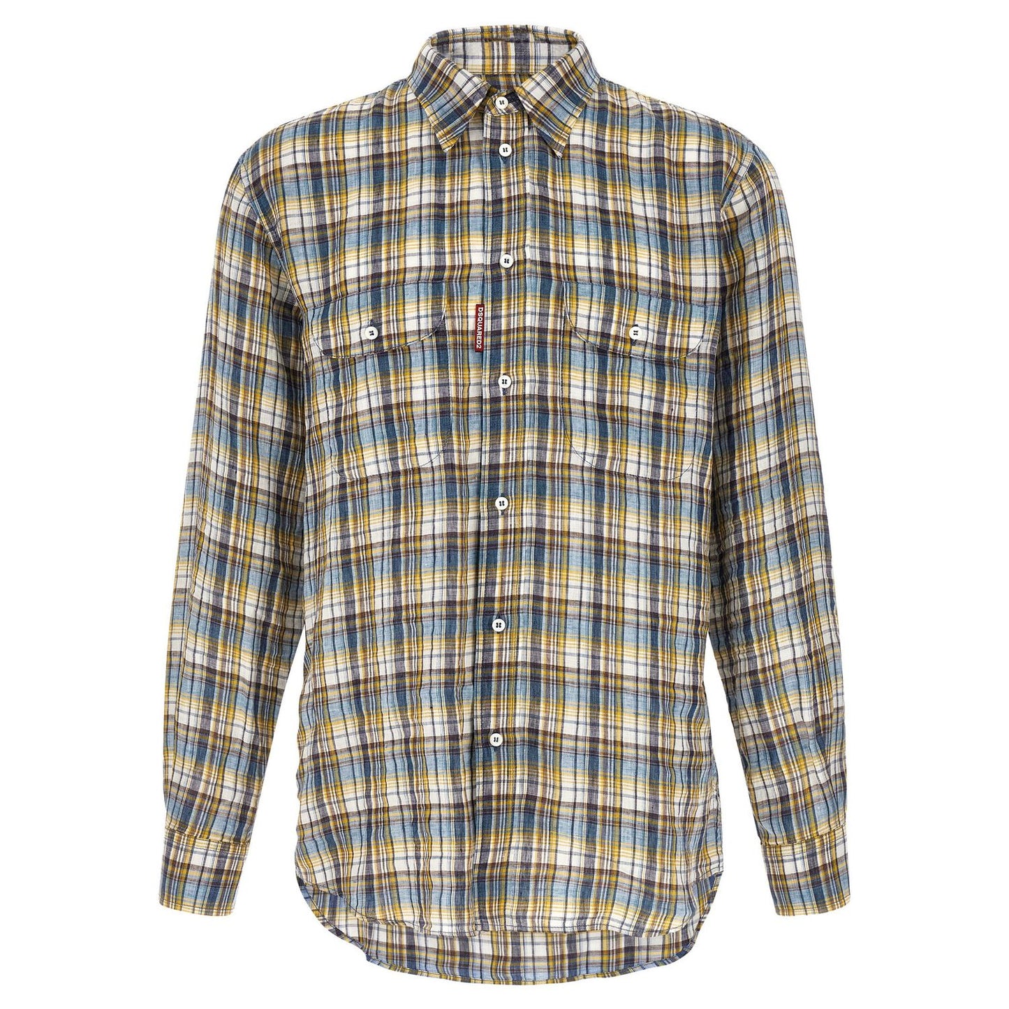Dsquared² Multicolor Linen Blouse