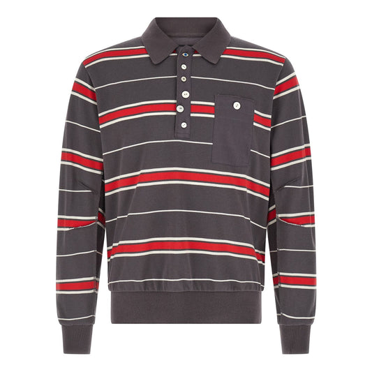 Undercover Gray Cotton Polo Shirt