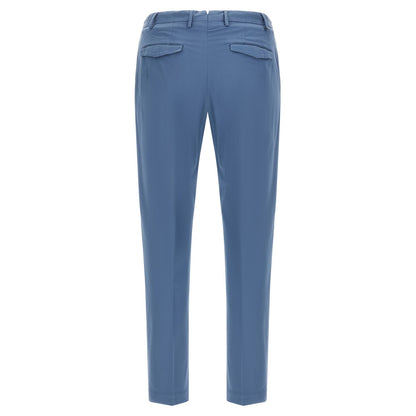 PT Torino Blue Cotton Casual Pants