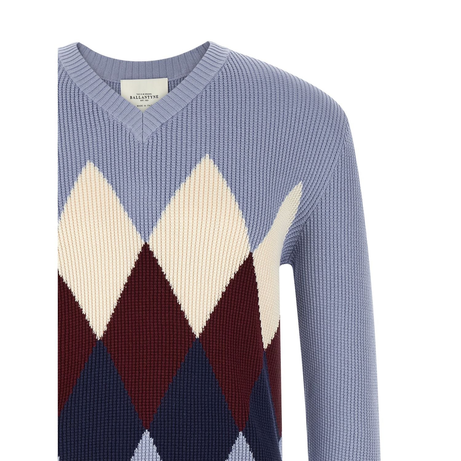 Ballantyne Blue Cotton Cardigan