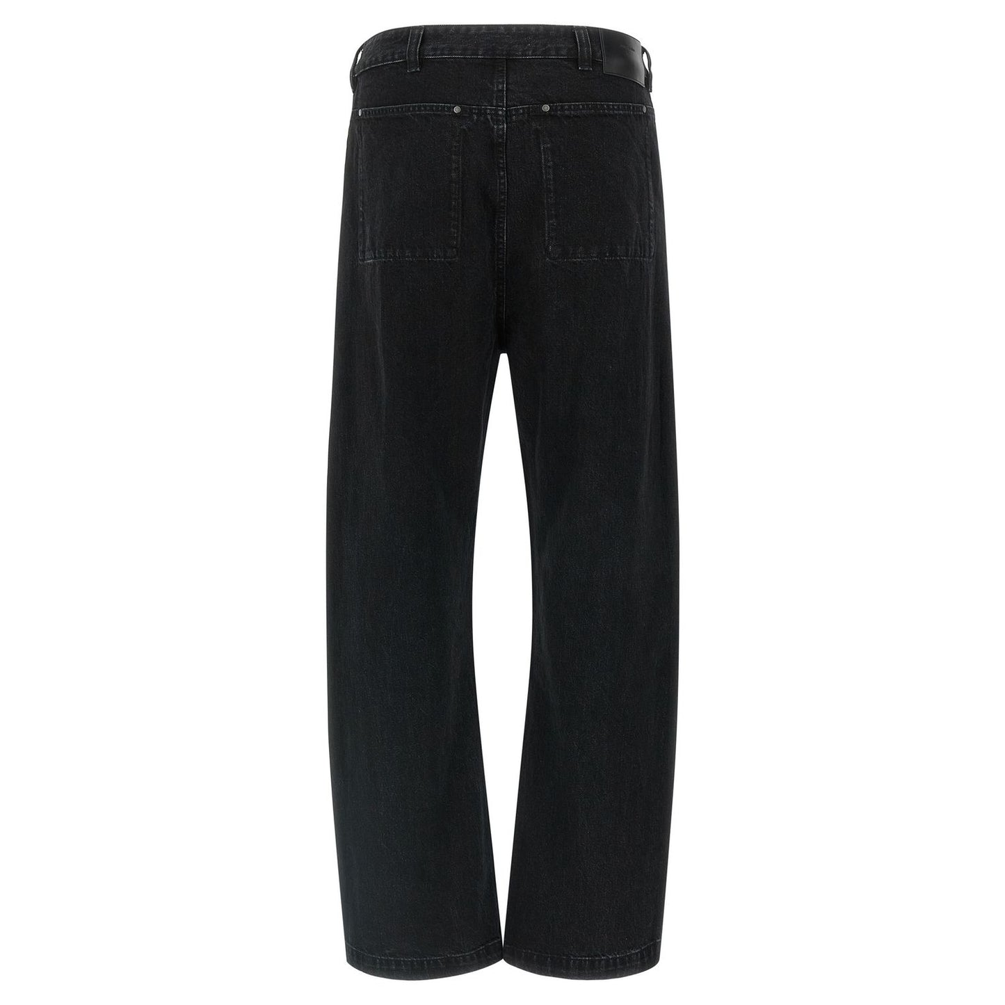 Entire Studios Black Cotton Straight-Leg Jeans
