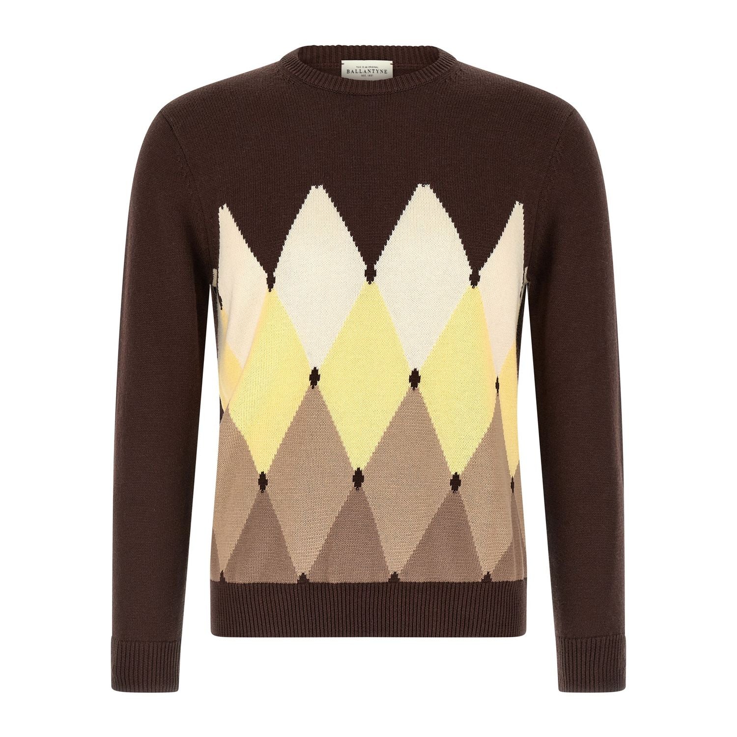 Ballantyne Brown Cotton Cardigan