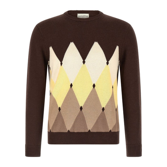 Ballantyne Brown Cotton Cardigan