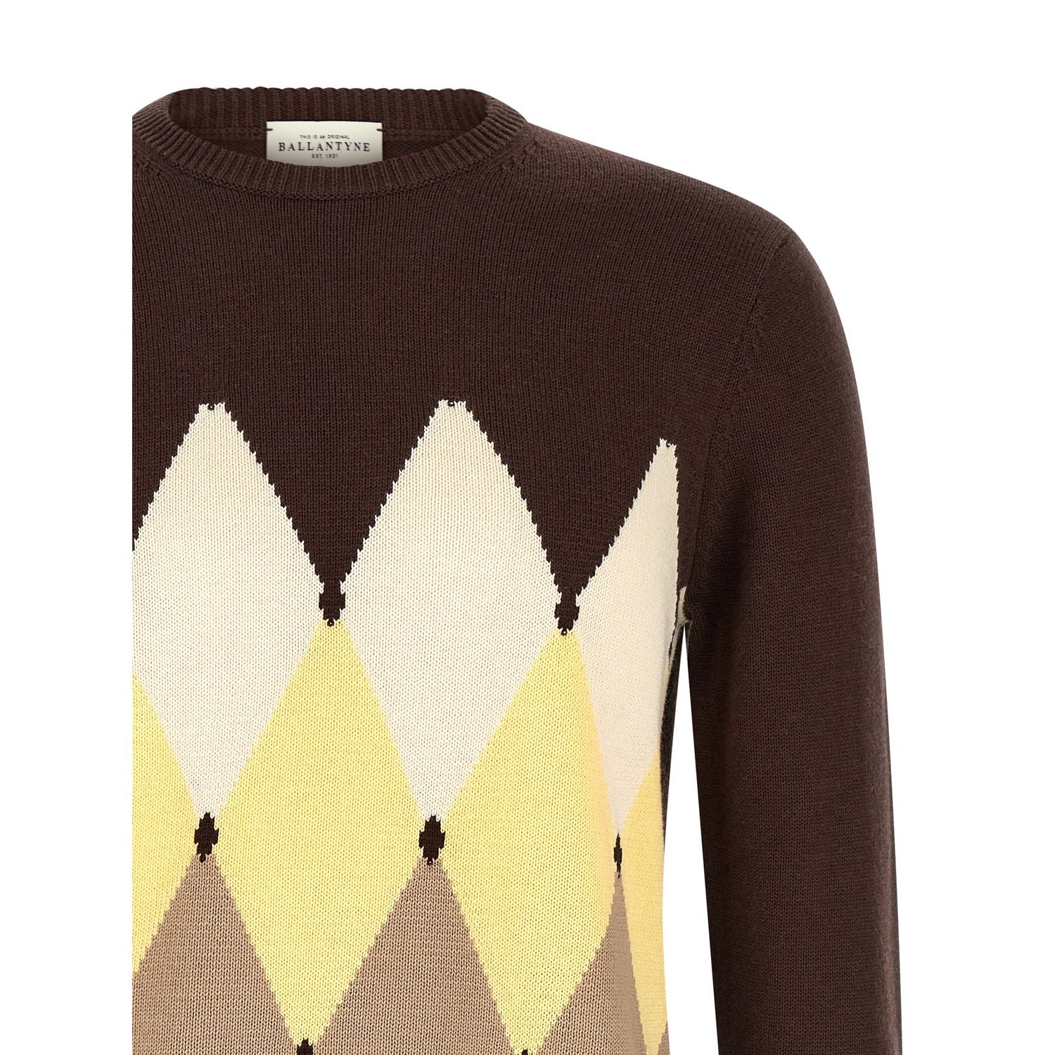 Ballantyne Brown Cotton Cardigan