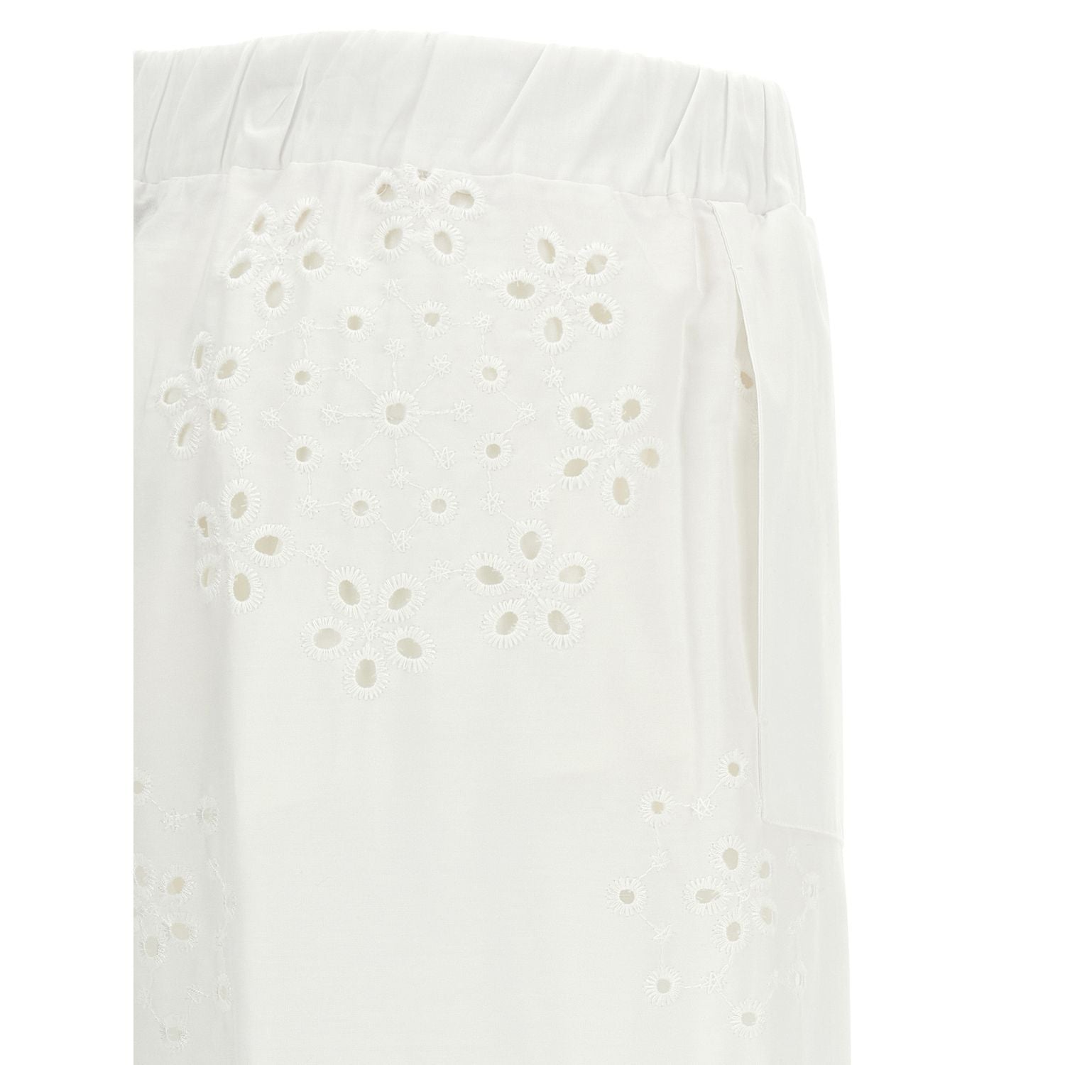 Herno White Cotton Casual Pants