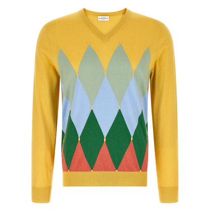 Ballantyne Bicolor Cotton Cardigan