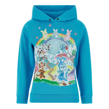 Kenzo Blue Cotton Hoodie