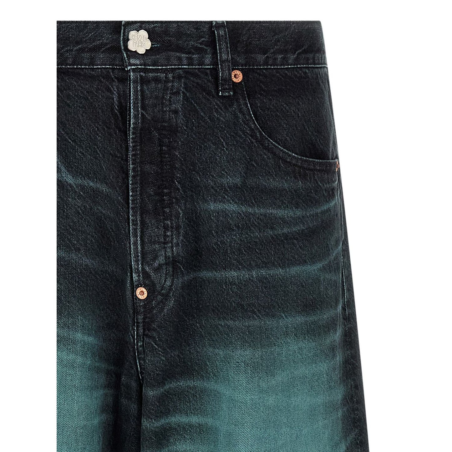 Kenzo Blue Cotton Jeans Denim