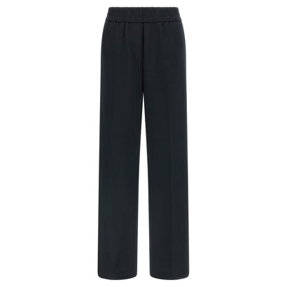 Peserico Blue Cotton Casual Pants