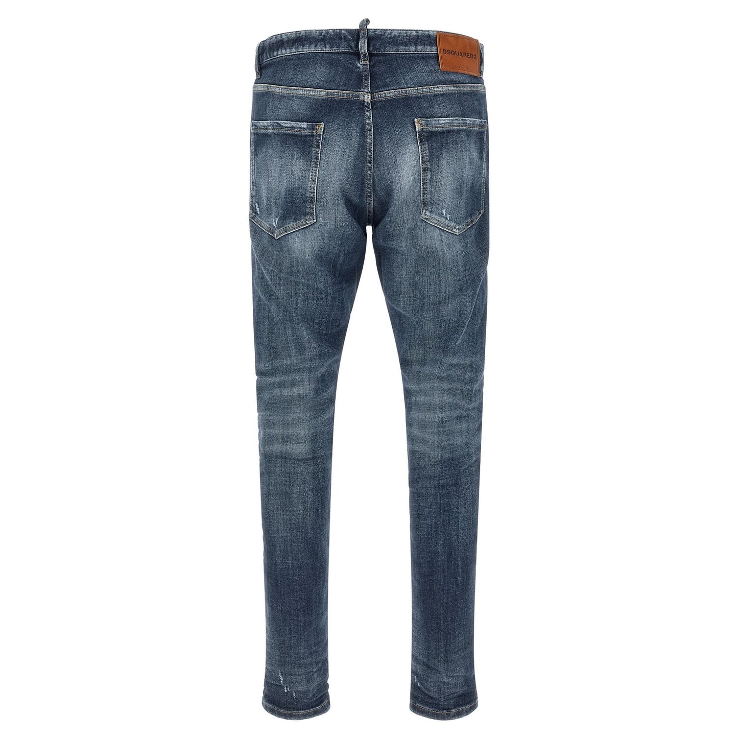 Dsquared² Blue Cotton Slim Fit Jeans