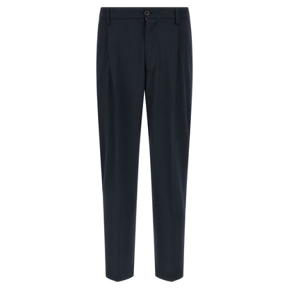 Department 5 Blue Polyester Casual Pants