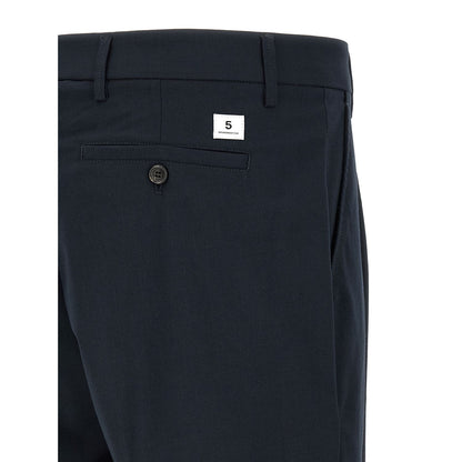 Department 5 Blue Polyester Casual Pants