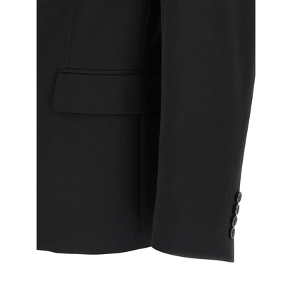 Dolce & Gabbana Black Virgin Wool Blazer