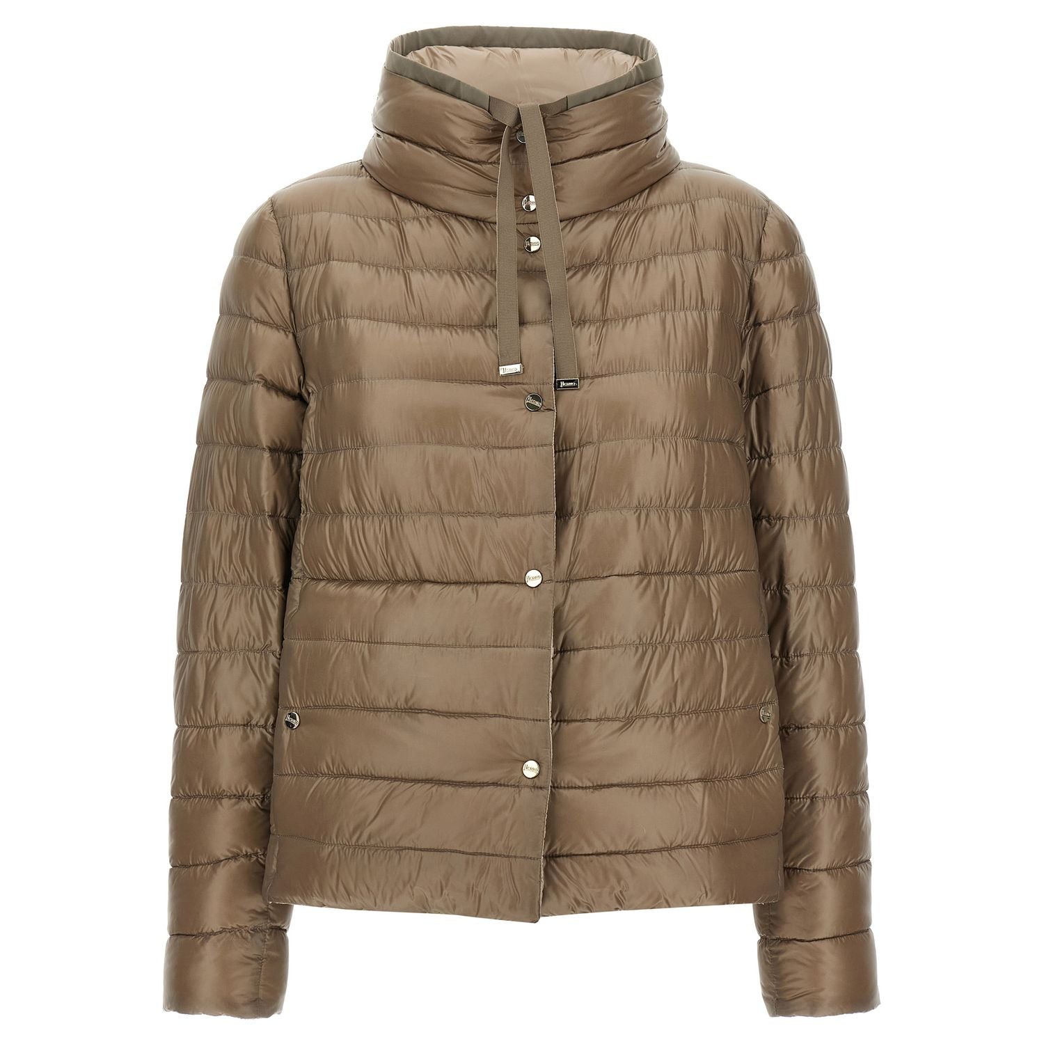 Herno Brown Polyamide Full-Length Jacket