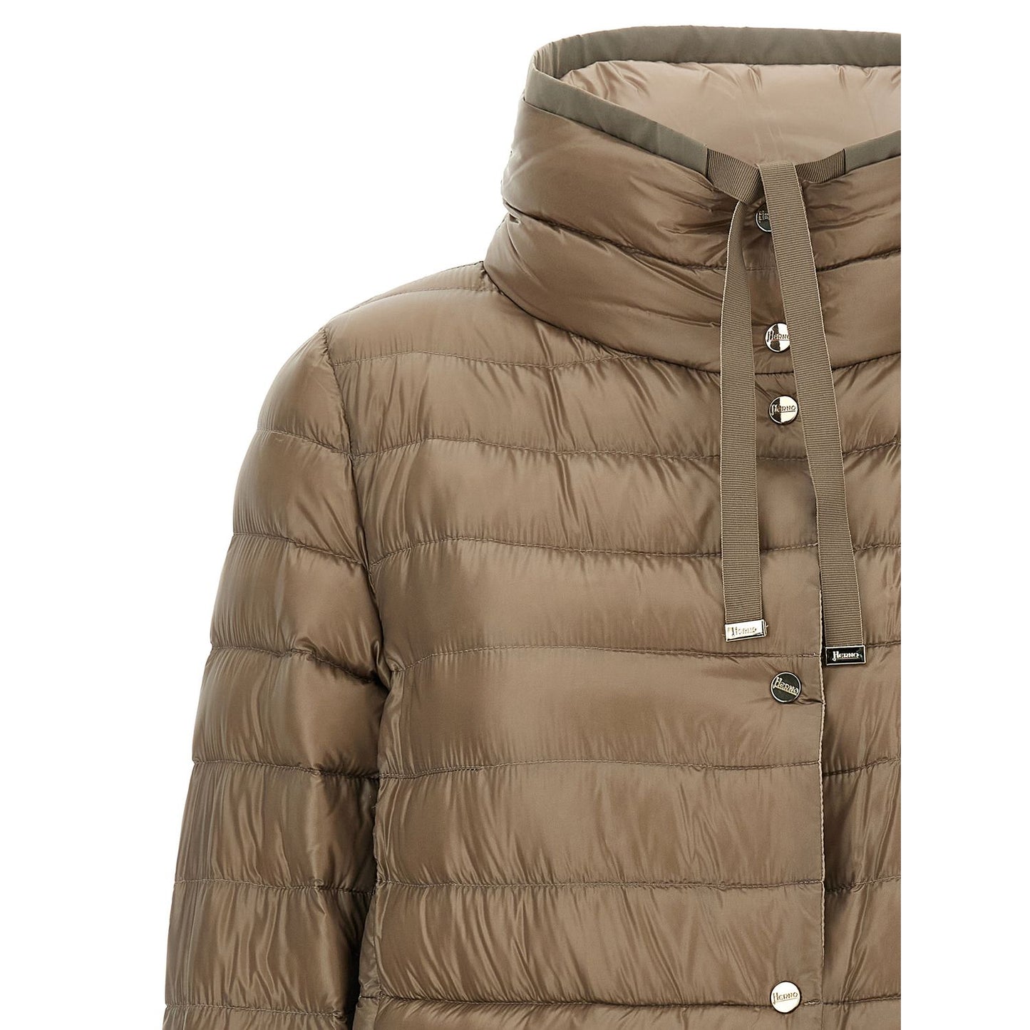 Herno Brown Polyamide Full-Length Jacket