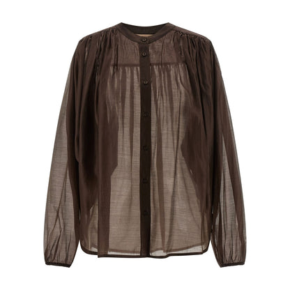 Twinset Brown Lycra Blouse