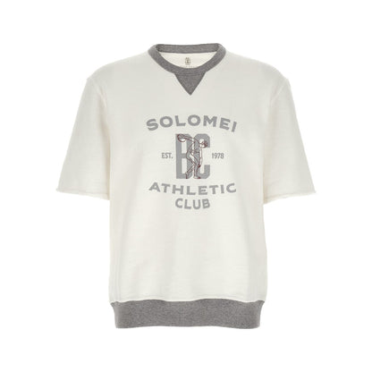 Brunello Cucinelli White Cotton Sweatshirt