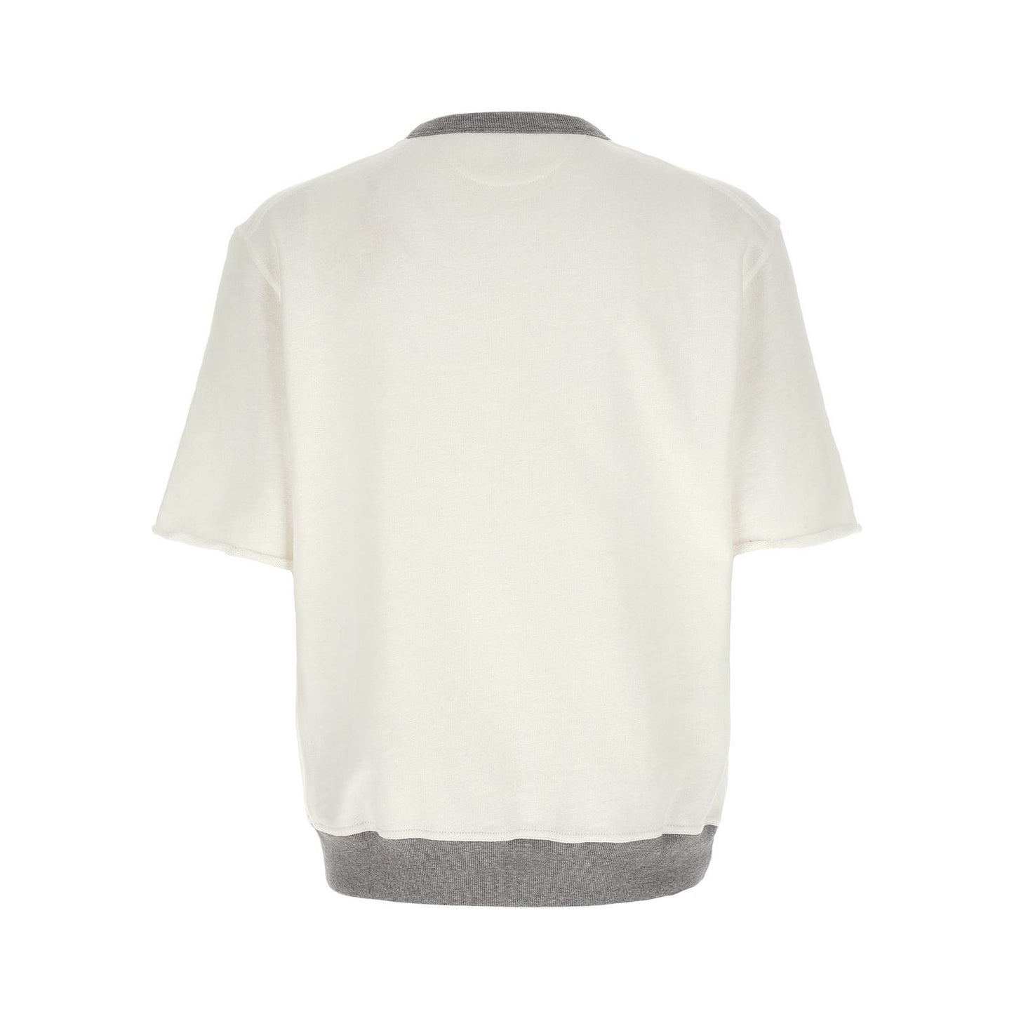 Brunello Cucinelli White Cotton Sweatshirt