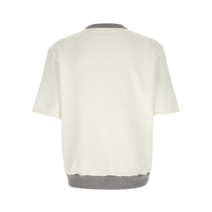 Brunello Cucinelli White Cotton Sweatshirt