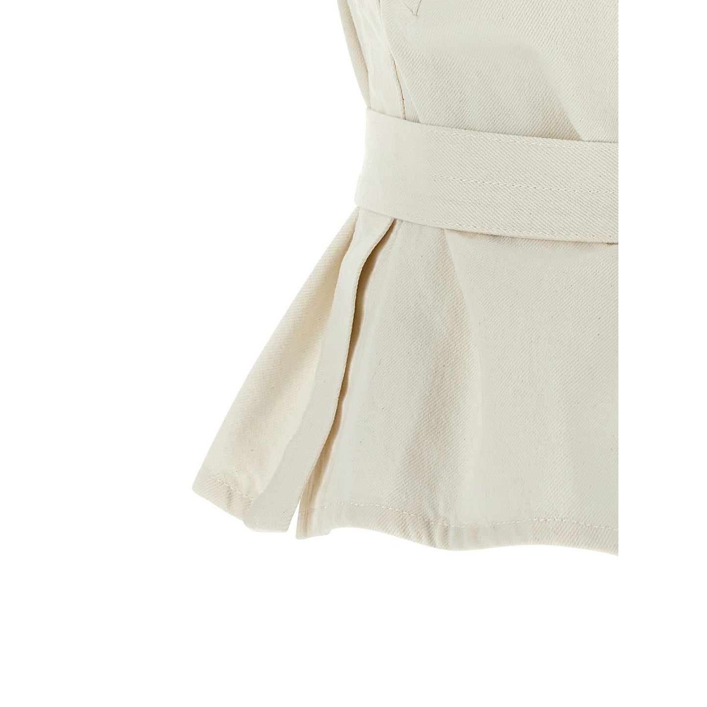 Lemaire White Cotton Sleeveless Jacket