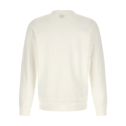 C.P. Company White Cotton Sweatshirt