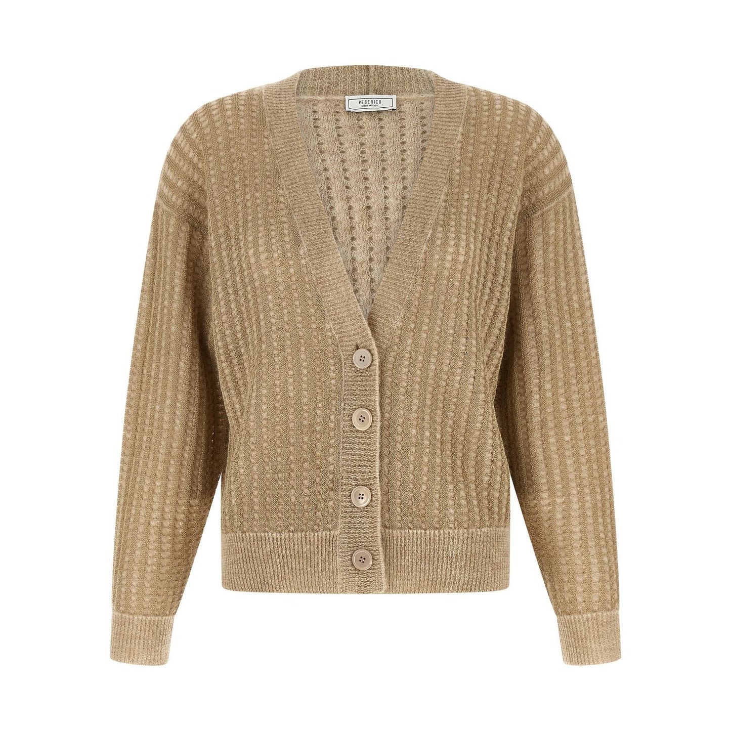 Peserico Beige Viscose Cardigan
