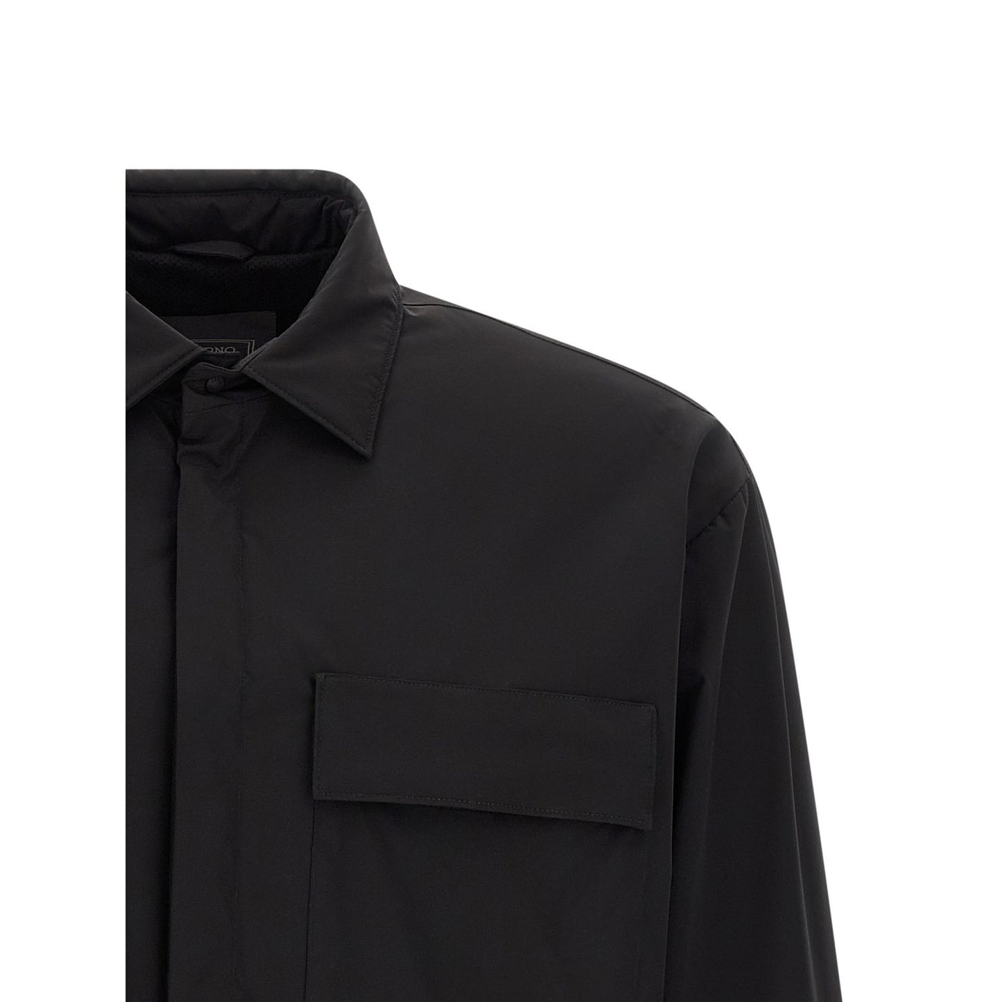 Herno Black Polyamide Shell Jacket