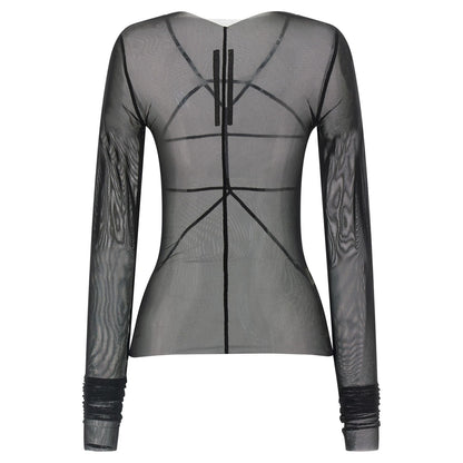 Rick Owens Black Nylon Cardigan