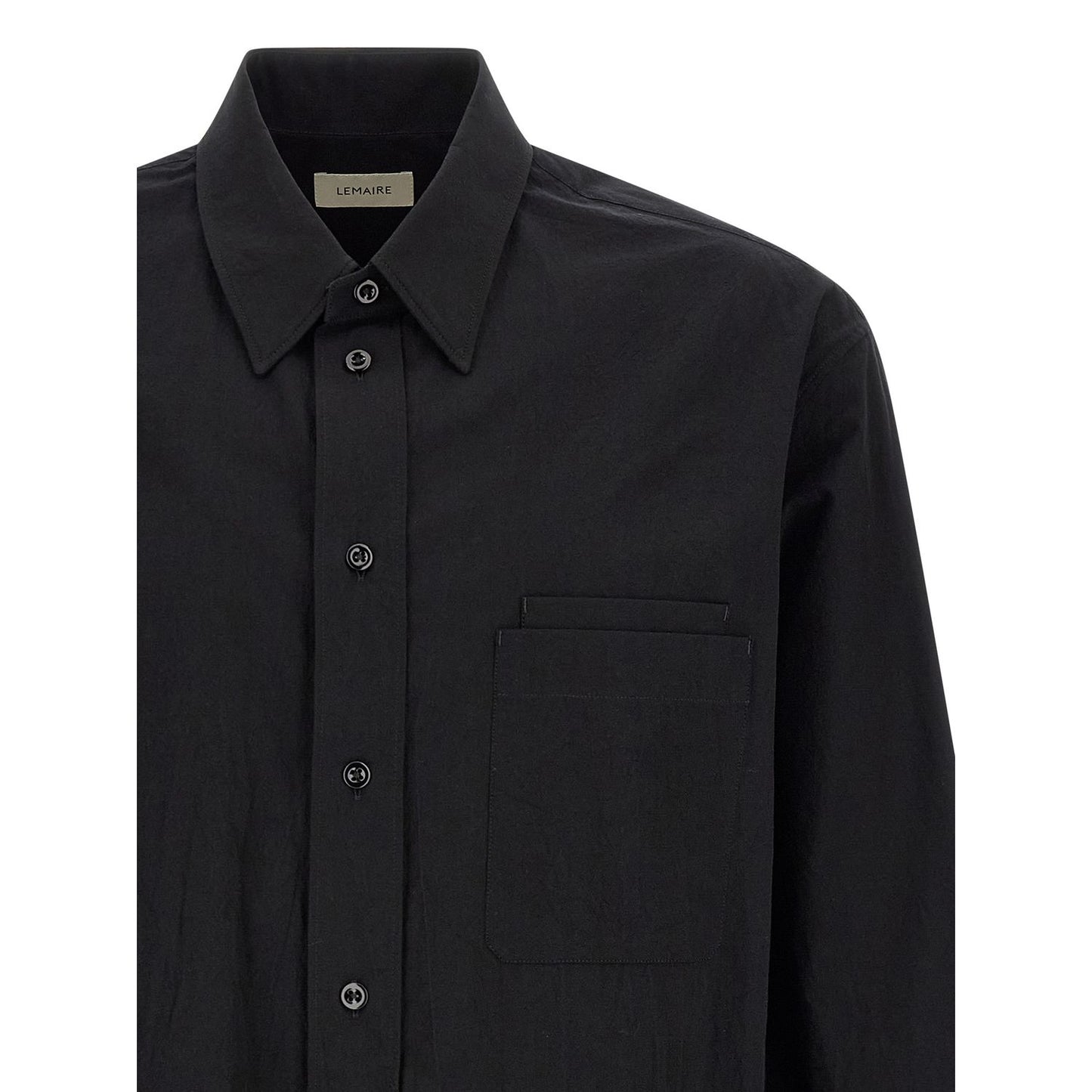 Lemaire Black Cotton Blouse