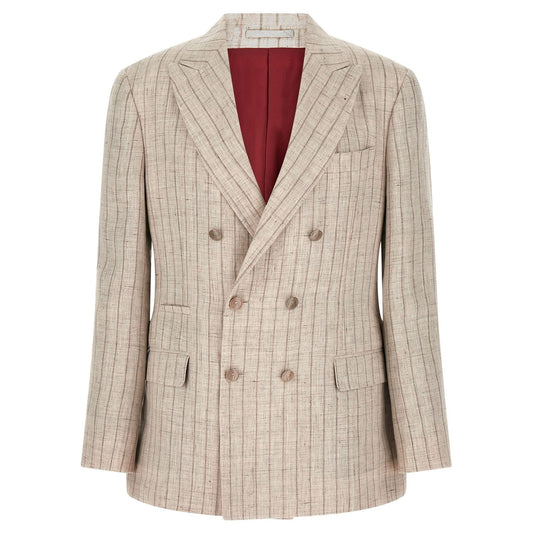 Brunello Cucinelli Gray Linen Blazer