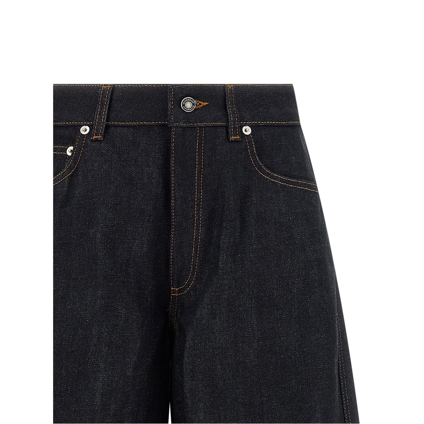 Givenchy Blue Cotton Flared Jeans