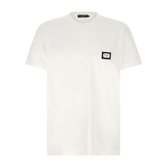 Dolce & Gabbana White Cotton T-Shirt