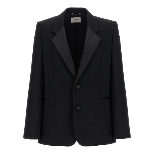 Saint Laurent Black Wool Blazer