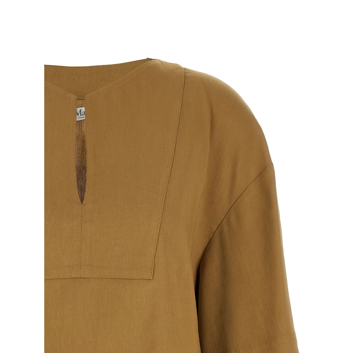 Max Mara Beige Linen Blouse