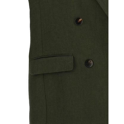 Max Mara Bicolor Linen Sleeveless Jacket
