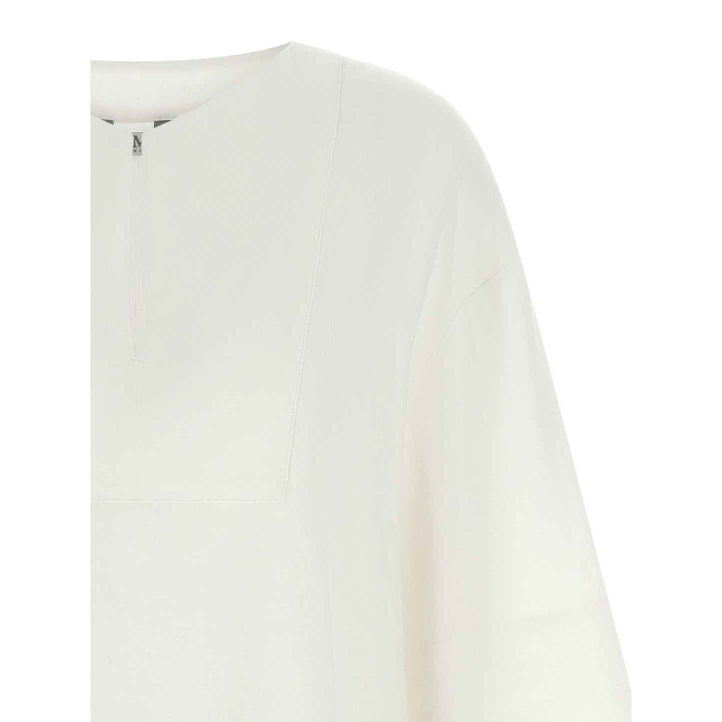 Max Mara White Linen Blouse