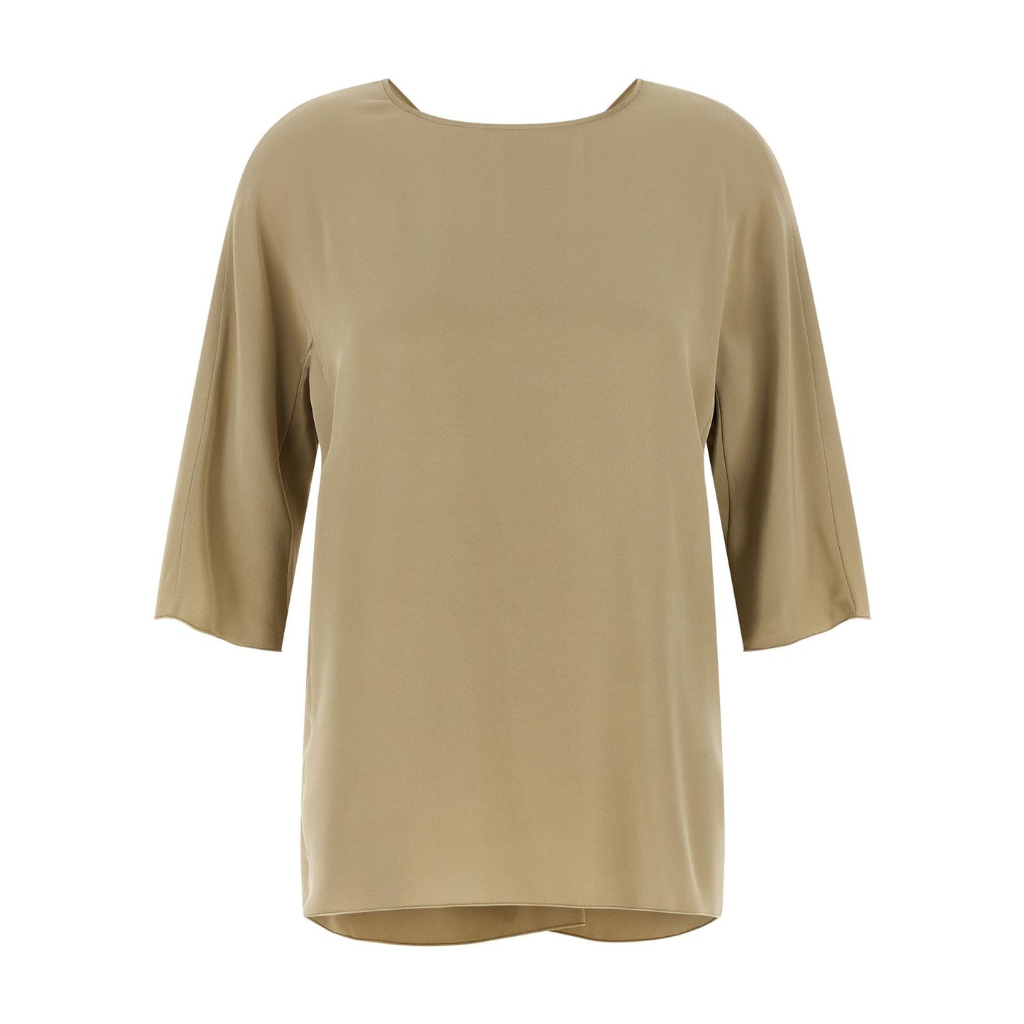 Max Mara Beige Silk Blouse