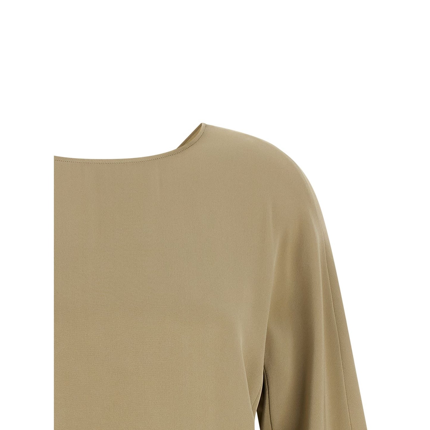 Max Mara Beige Silk Blouse