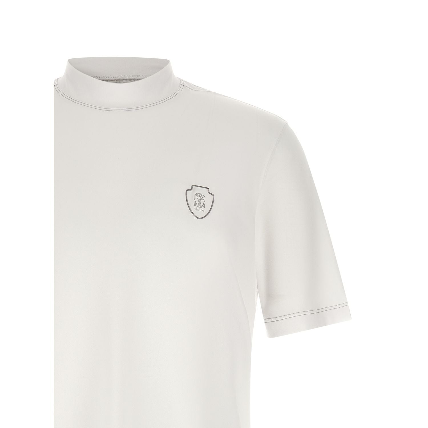 Brunello Cucinelli White Polyamide T-Shirt