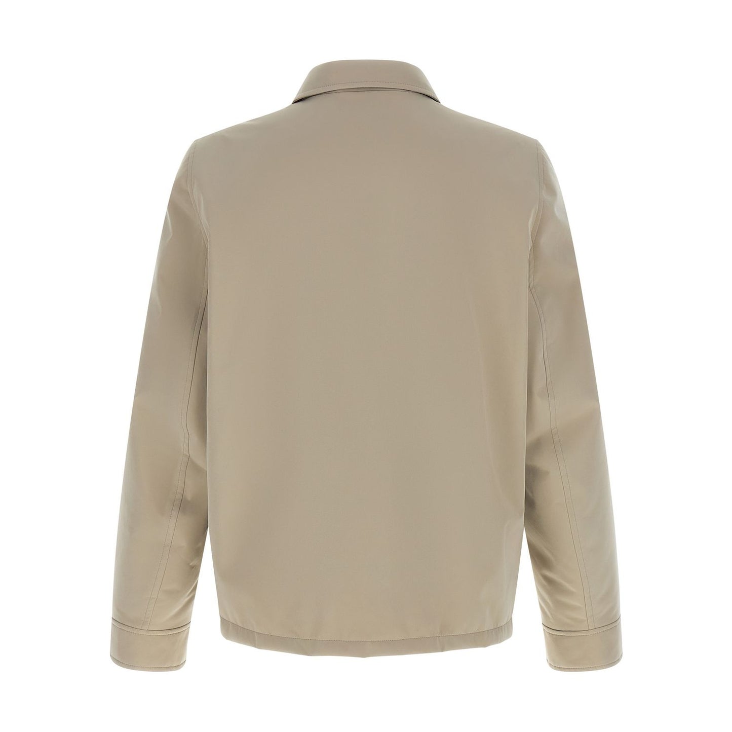 Brunello Cucinelli Gray Polyester Full-Length Jacket