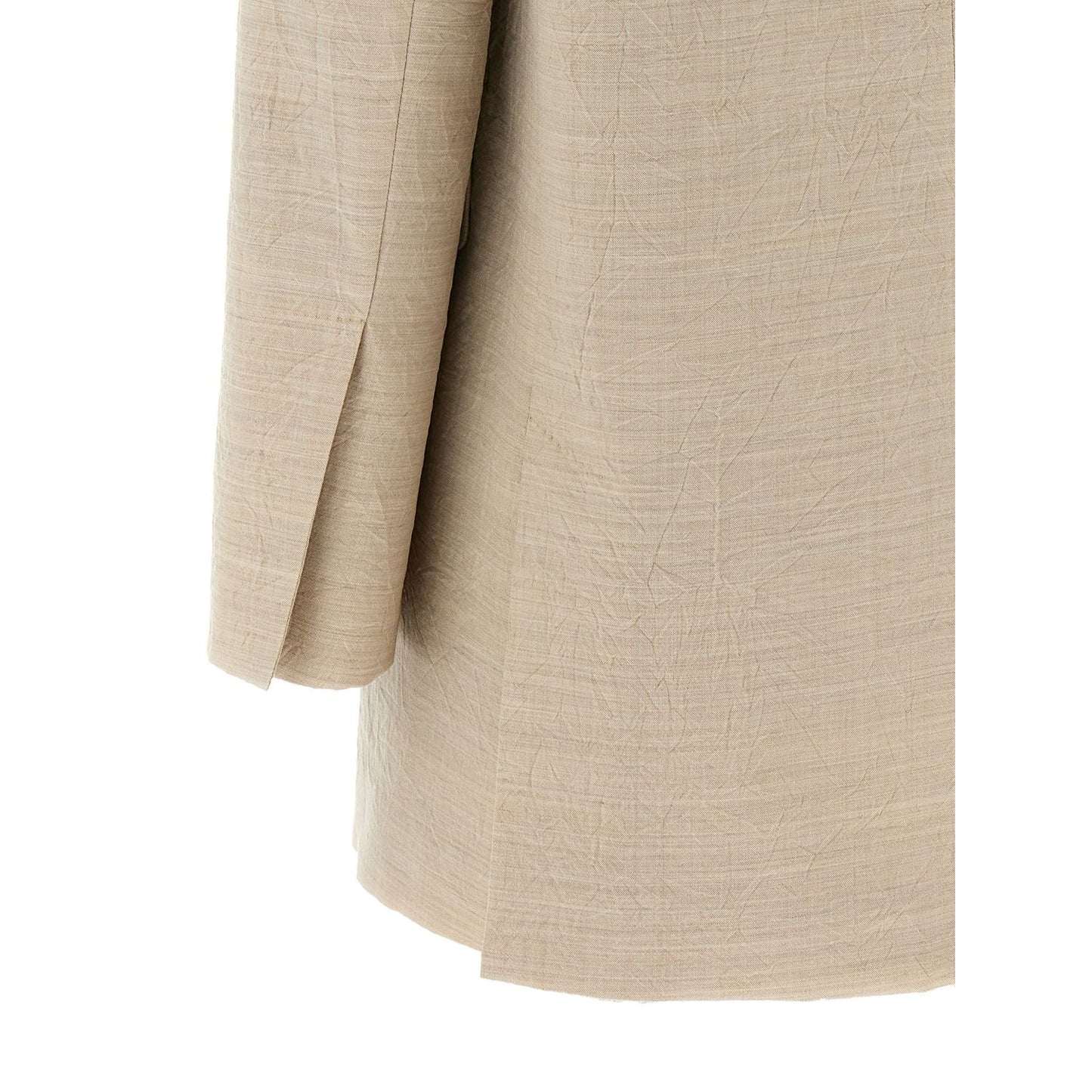 Max Mara Beige Virgin Wool Blazer