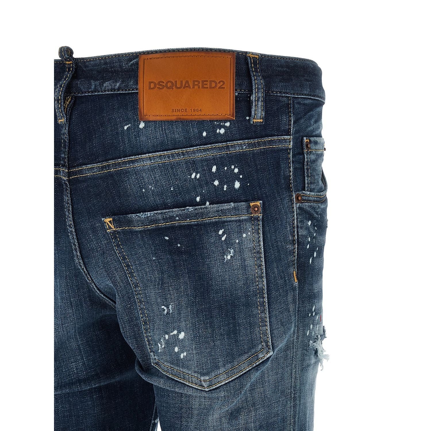 Dsquared² Blue Cotton Jeans Denim