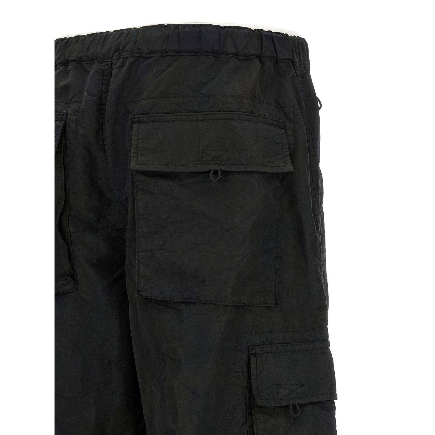 Comme Des Garçons Black Nylon Cargo Pants
