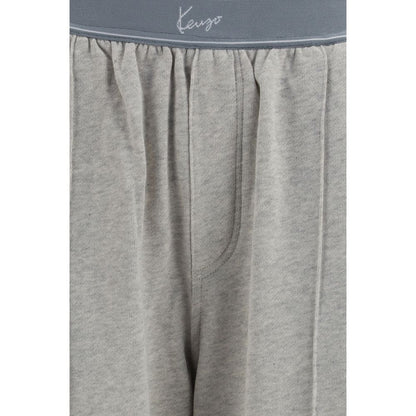 Kenzo Gray Cotton Joggers (Workout Pants)