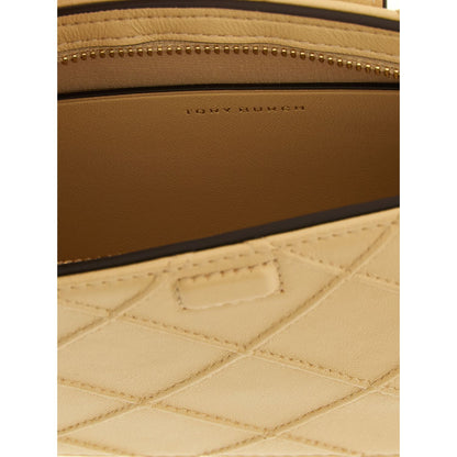 Tory Burch Beige Lamb Leather Cardholder