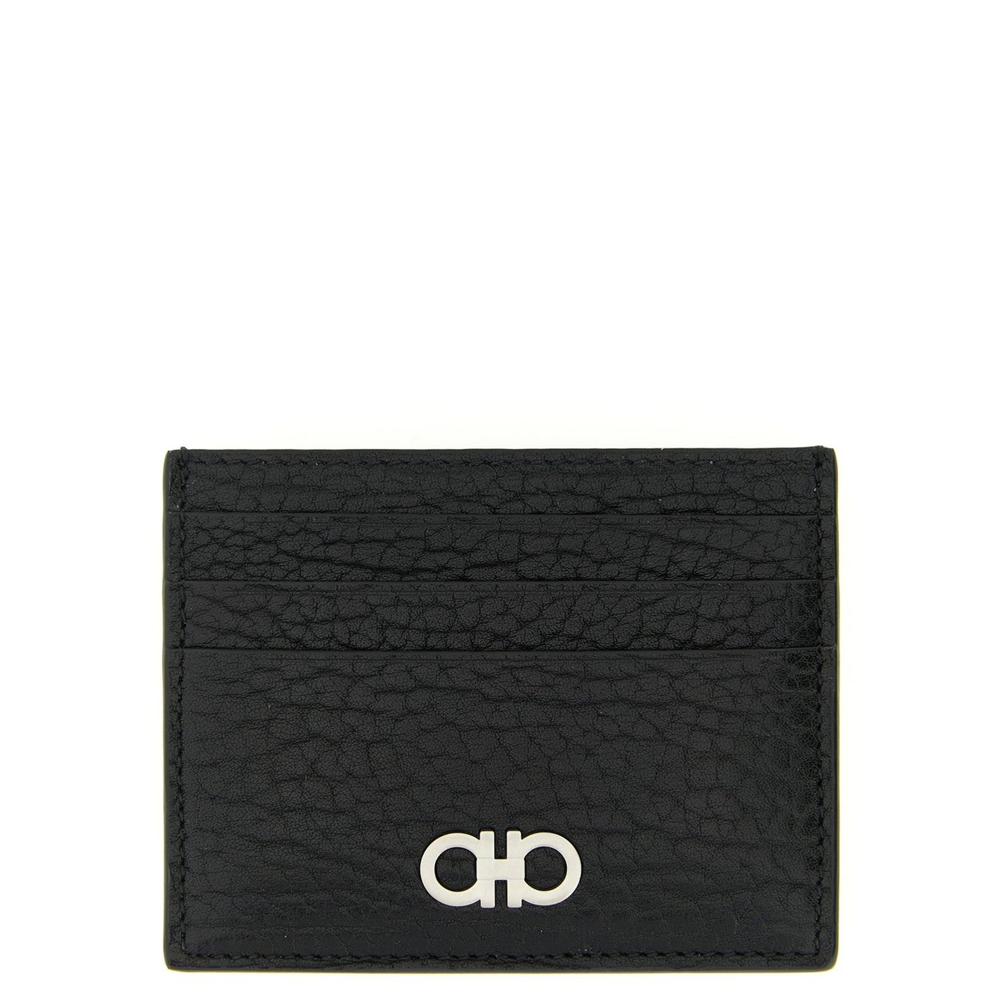 Ferragamo Black Calfskin Cardholder