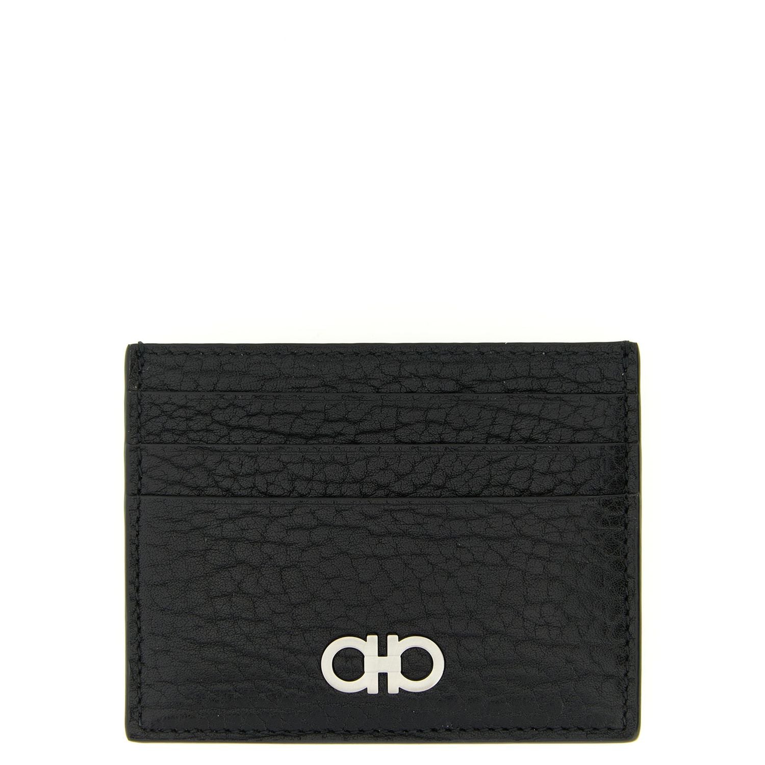 Ferragamo Black Calfskin Cardholder