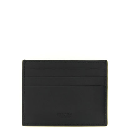 Ferragamo Black Calfskin Cardholder