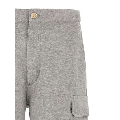 Brunello Cucinelli Gray Cotton Bermuda Shorts