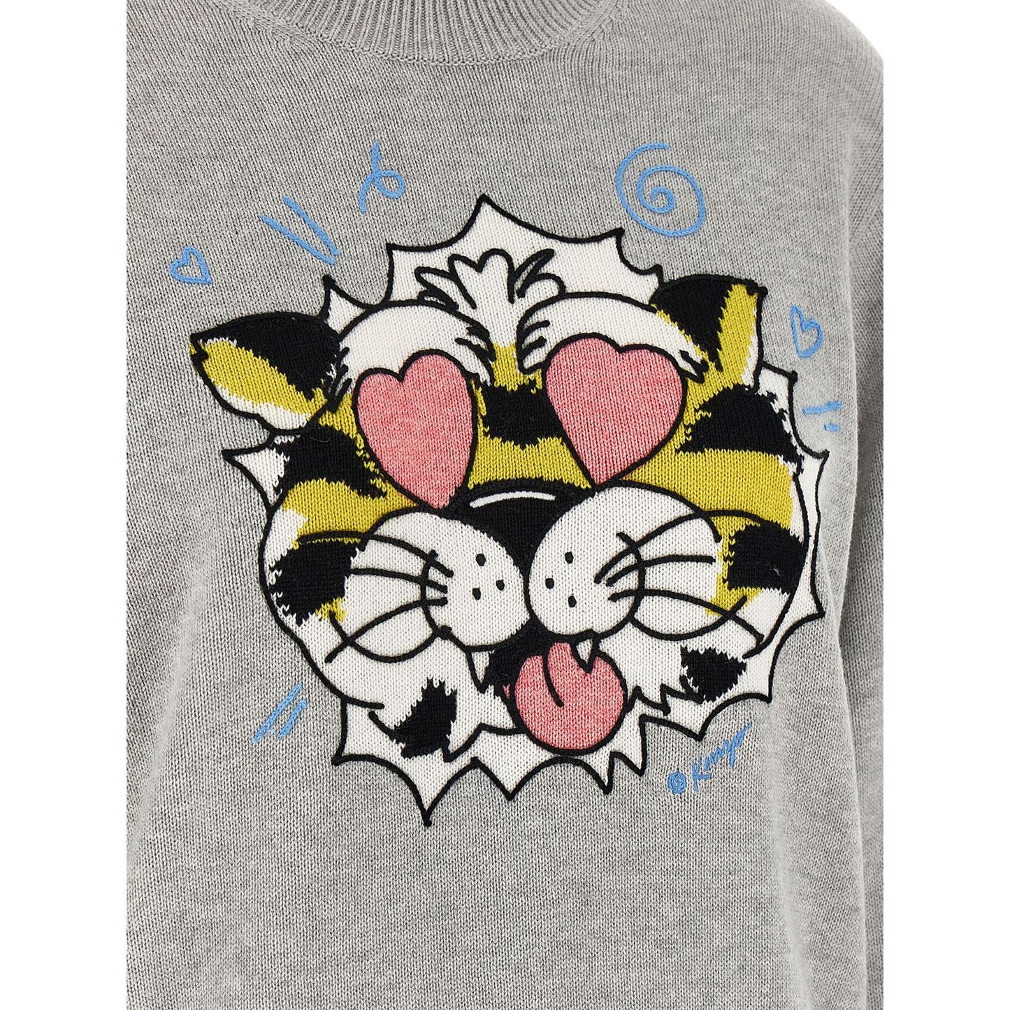 Kenzo Gray Wool Cardigan